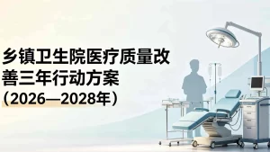 乡镇卫生院医疗质量改善三年行动方案（2026—2028 年）